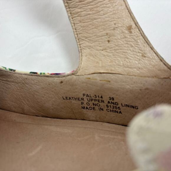 Alegria Paloma Mary Jane Shoes 39 8.5-9 Floral Butterfly Leather Ivory Coquette - Picture 10 of 11